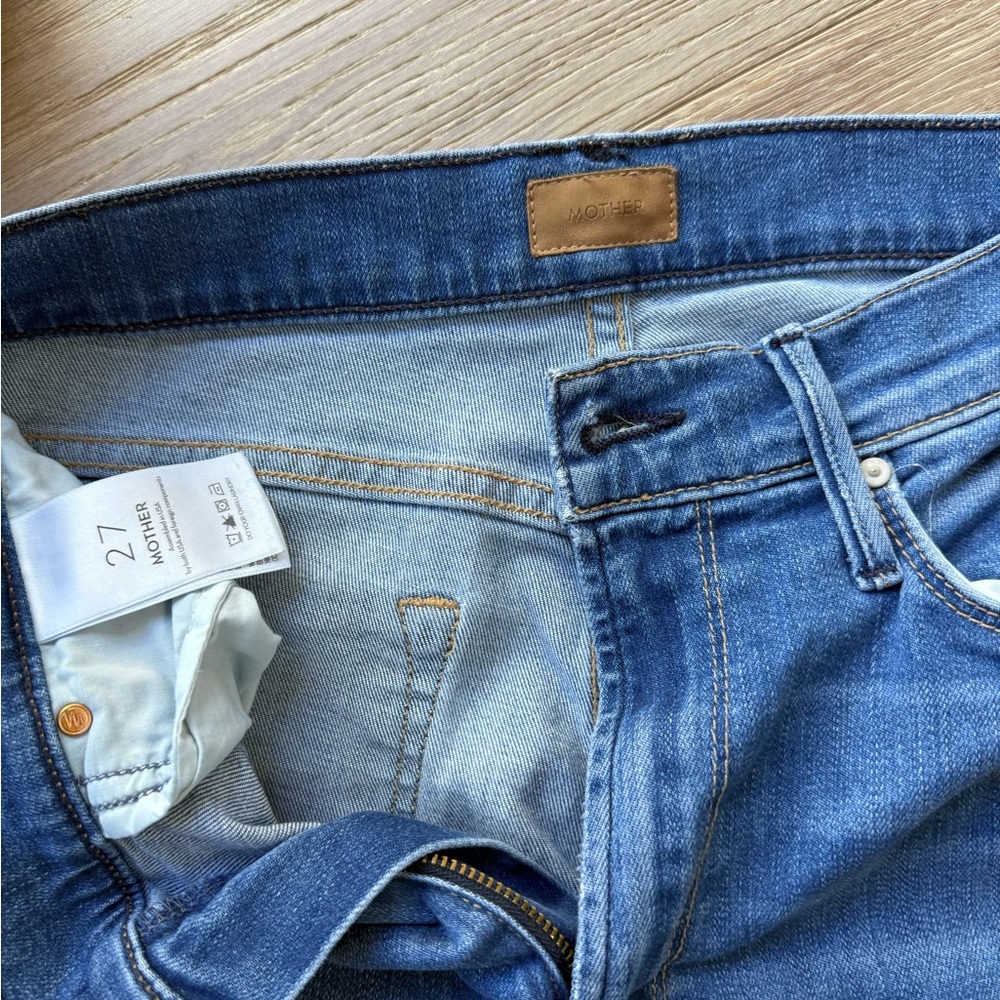 MOTHER Blue Ankle & Cropped Jeans